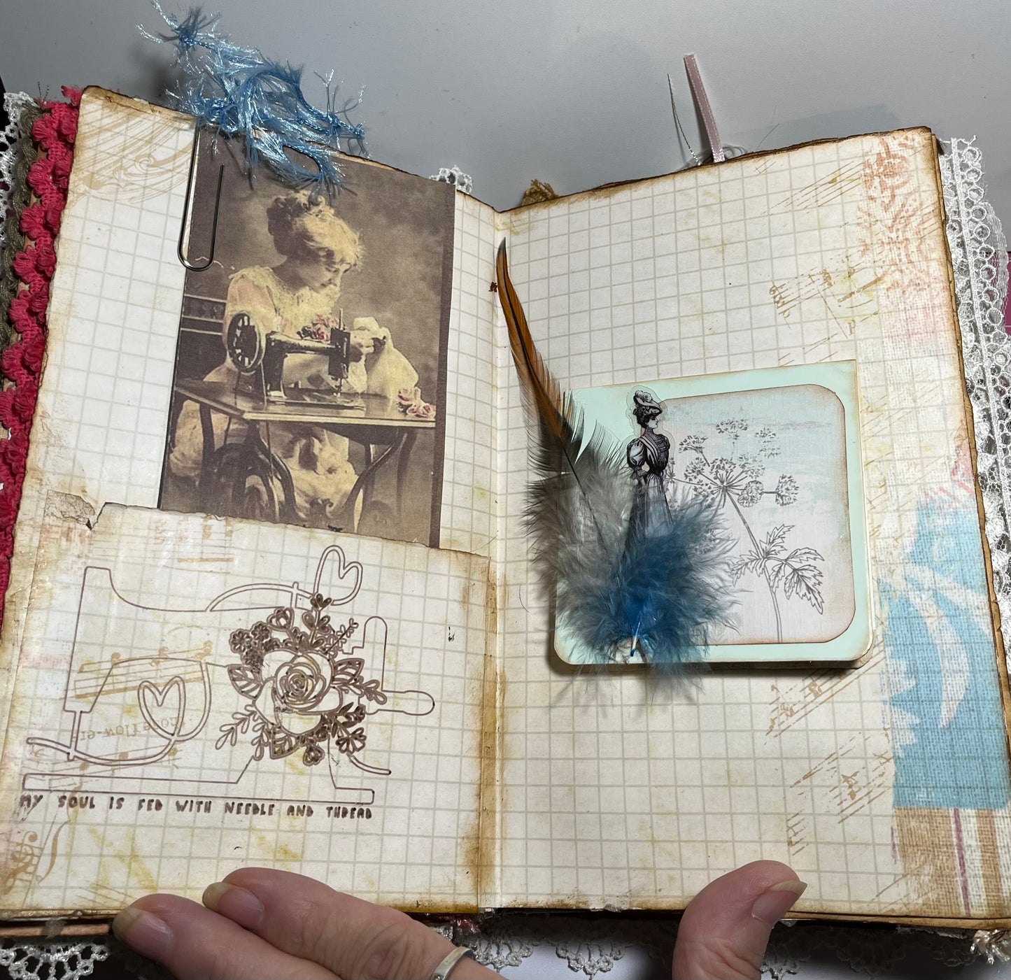 Vintage Journal - 5.5" x 8.5" with 74 pages