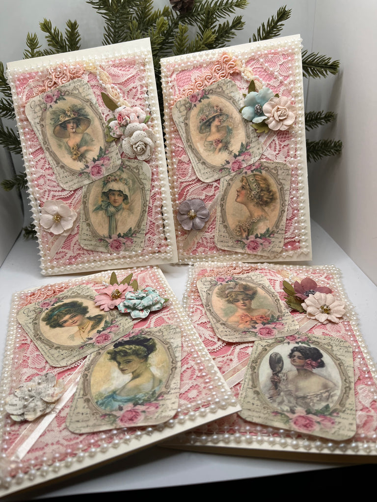 Vintage Greeting Card - Set of 4