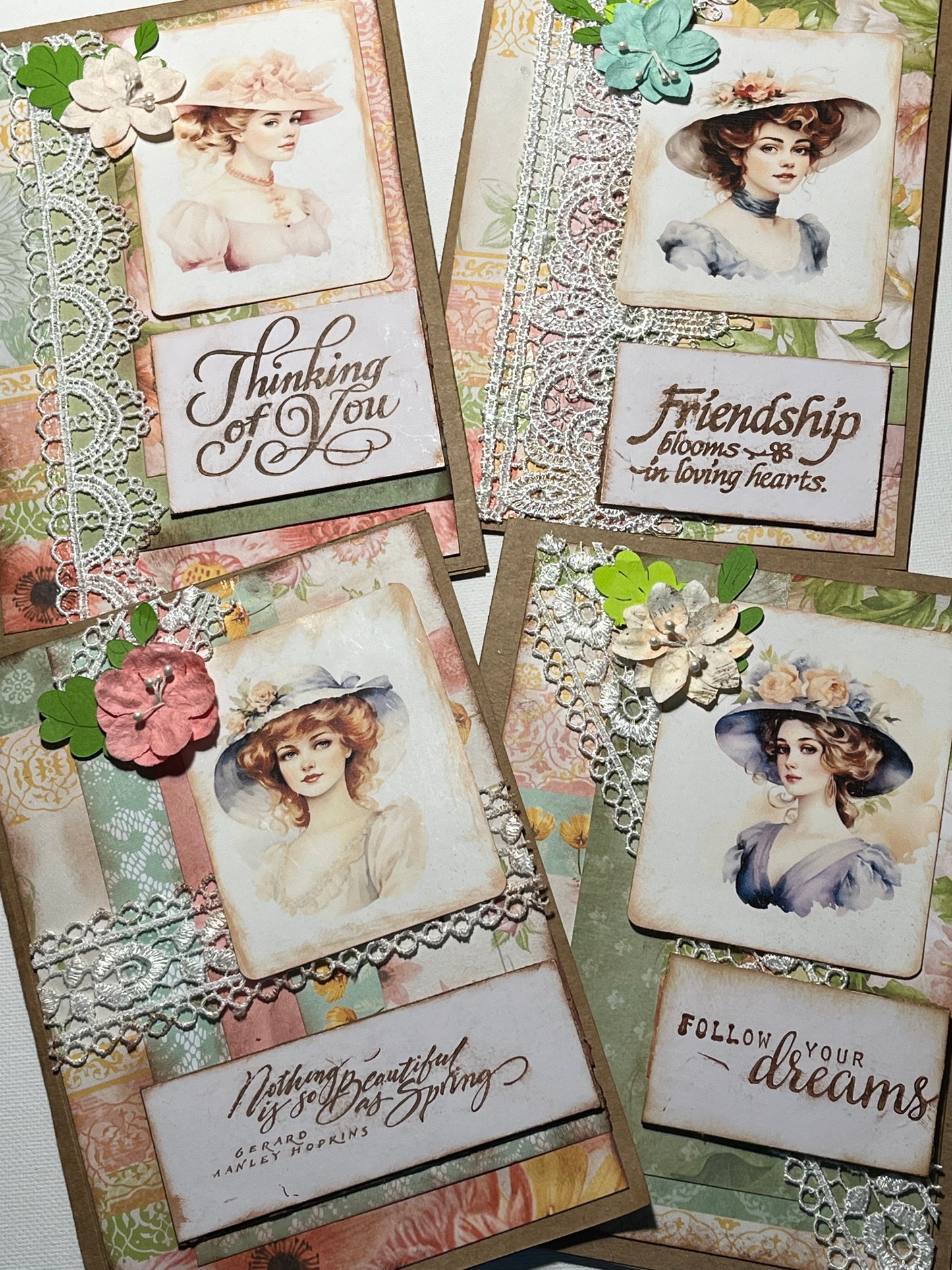 Vintage Greeting Card - Set of 4