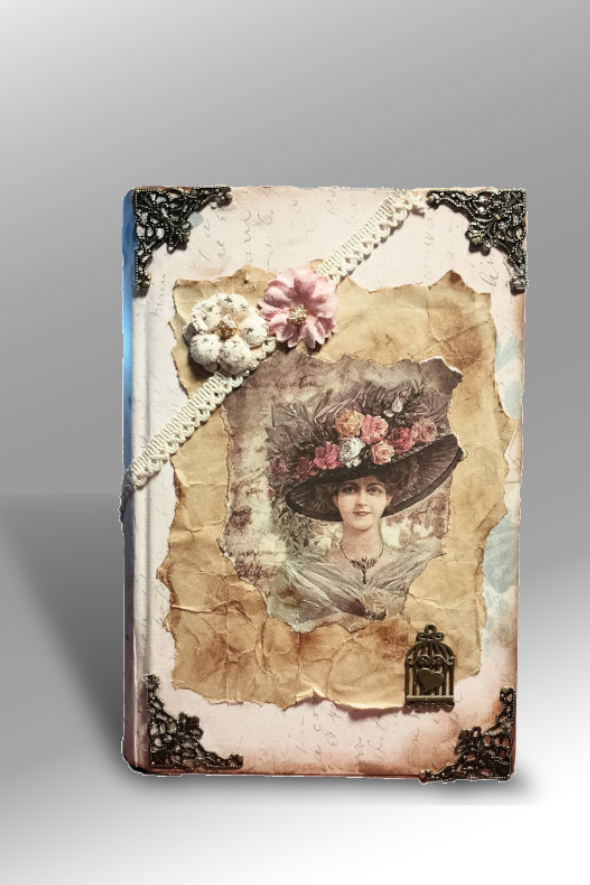 Vintage Journal - 5.5" x 8.5" with 26 pages